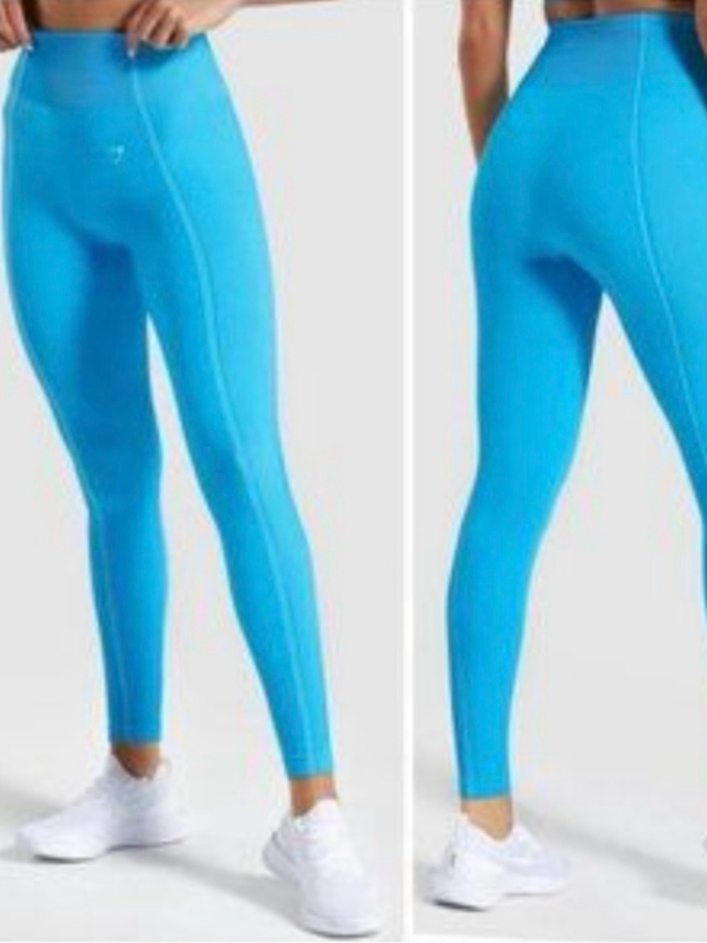 Gymshark Ultra Seamless Blue Leggings Size Small
